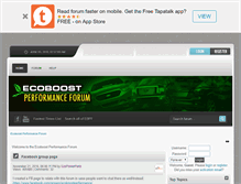 Tablet Screenshot of ecoboostperformanceforum.com
